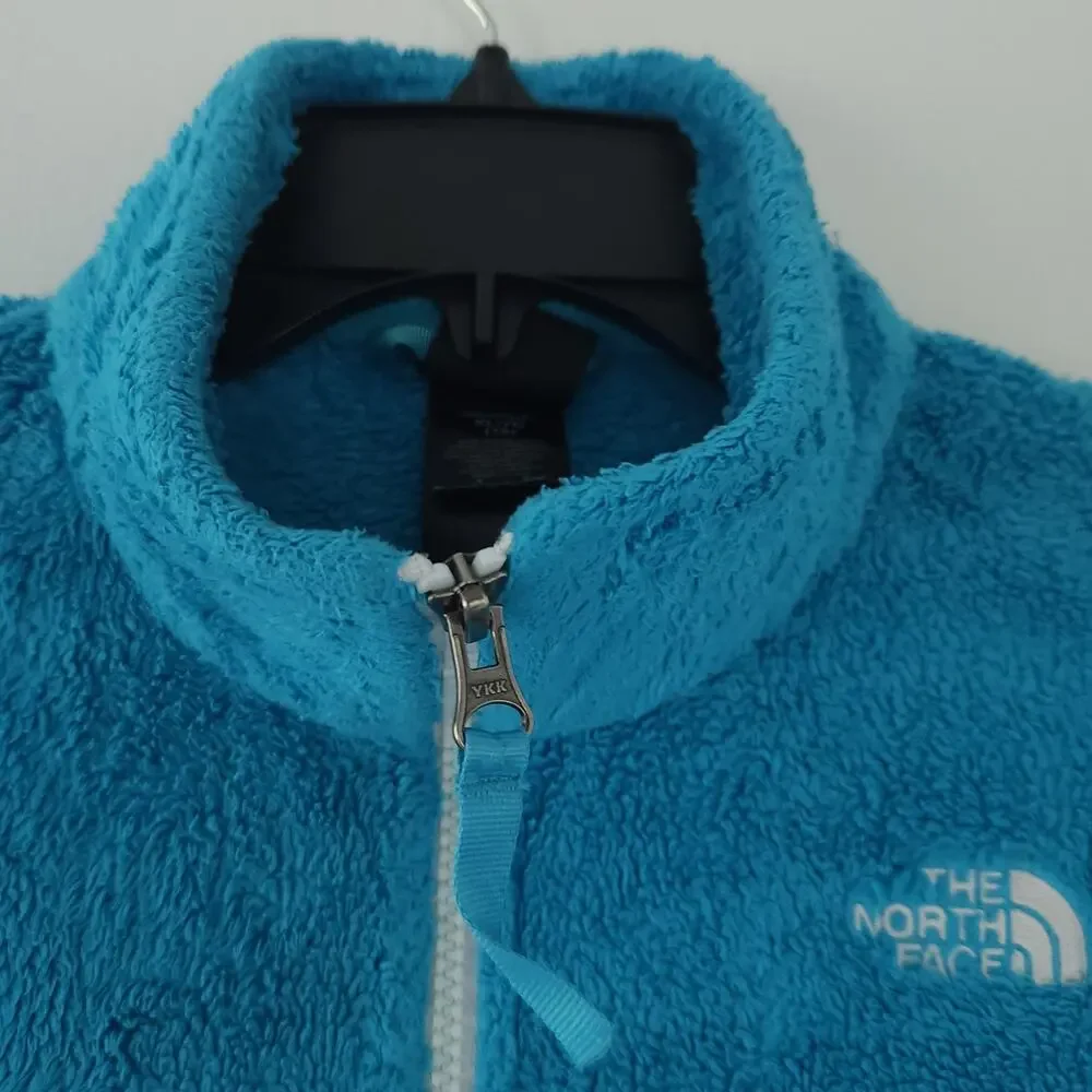The North Face Fleece Jacket XL Size 18 Teal Blue Zip Up Coat Girls